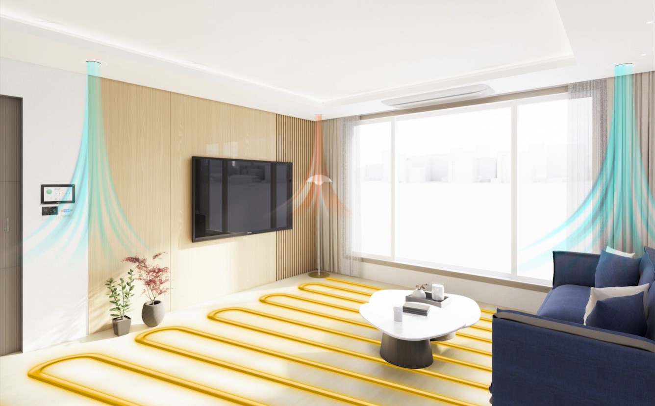 Creation of a virtual space resembling a home, providing an opportunity to indirectly experience KD Navien’s key products including the Condensing Boiler, Ventilation Air Purifier, Navien Mat, and Home Network